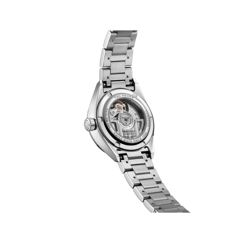 TAG Heuer 29mm Automatic Carrera Watch - White MOP Dial & Steel Band