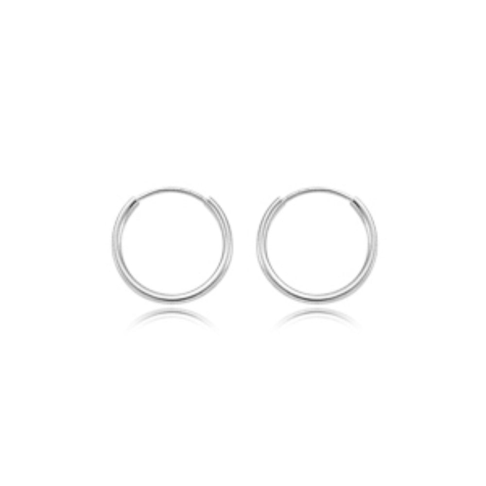 Exquisite 14k Gold 1.5x15mm Endless Hoop Earrings for Timeless Elegance