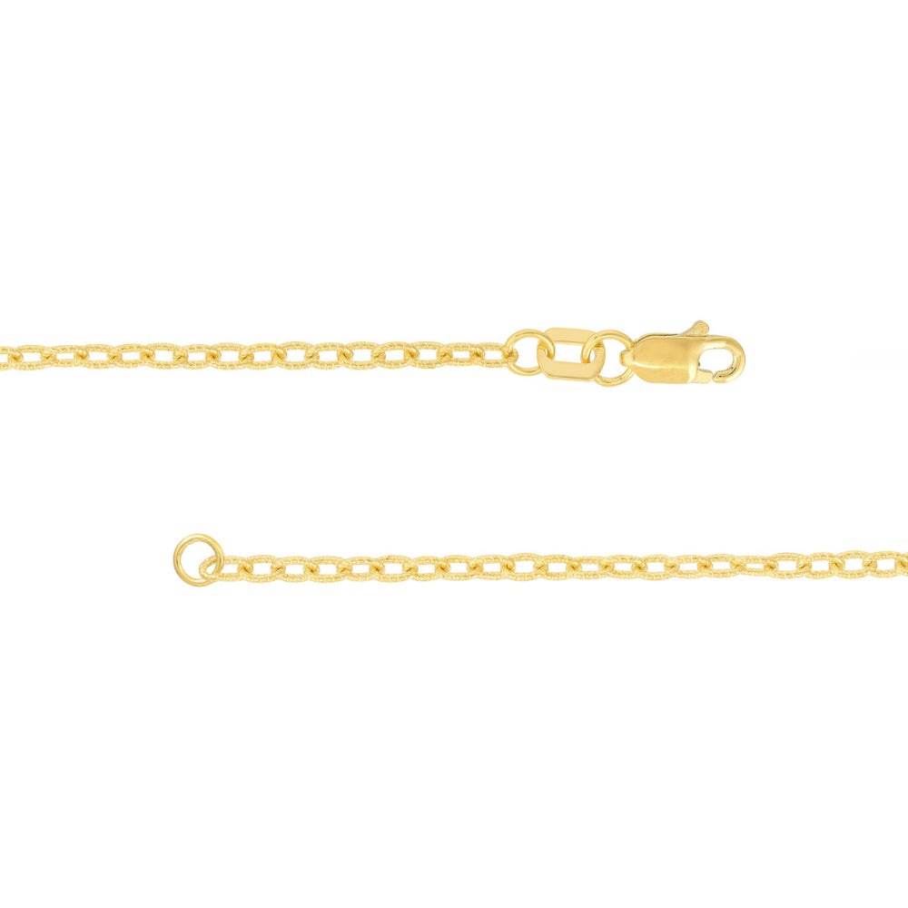 14-karat 1.9-millimeter Designer Rolo Gold Chain, 18 Inches