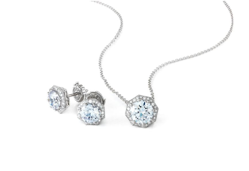 Tacori Art Deco Bloom Diamond Pendant Necklace with Spotlight Enhancers