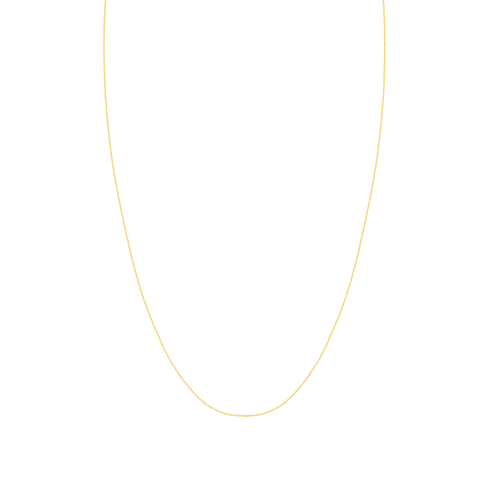 14K Gold Box Chain Jewelry with 0.42mm Thickness