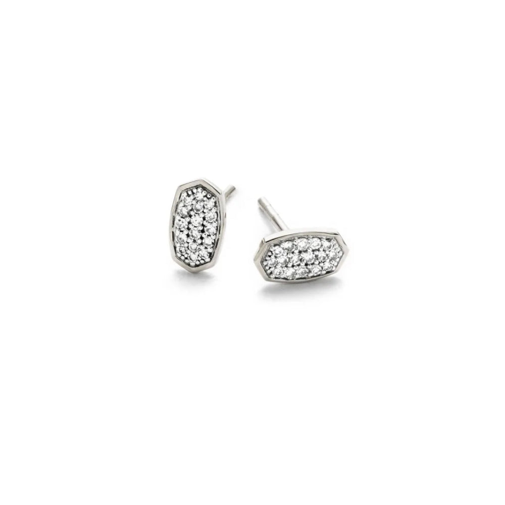 Kendra Scott 14k Gold Marisa Stud Earrings with White Diamonds