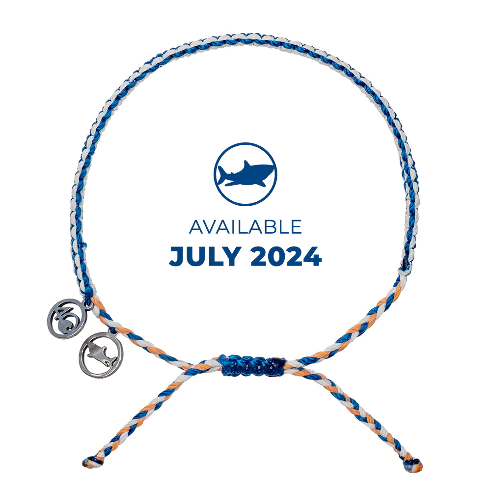 4Ocean 2024 Exclusive Limited Edition Reef Shark-themed Handmade Braided Bracelet for Both Men and Women