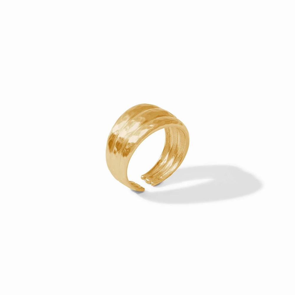 Julie Vos Cirque Style Fluted Golden Ring for Women