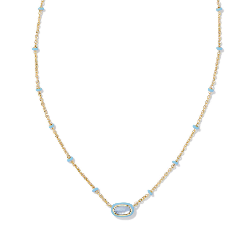 Kendra Scott Adorable Mini Elisa Enamel Frame Short Pendant Necklace