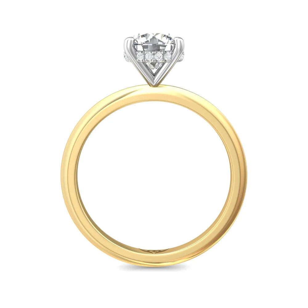 Martin Round Diamond Solitaire Engagement Ring - A Classic Flyer Style for Proposal