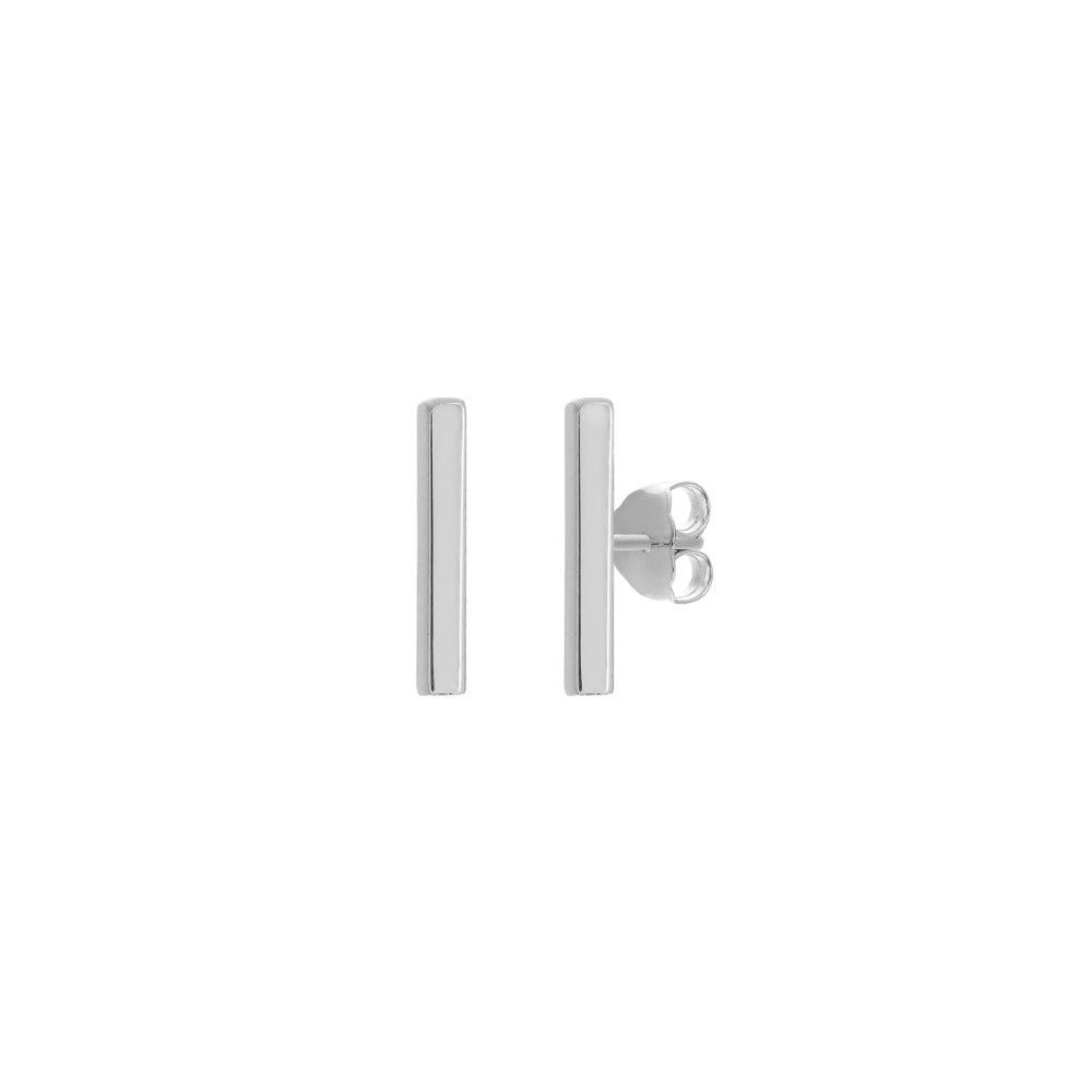 Exquisite 14k Gold Pierced Straight Bar Post Earrings for Fashion Lovers