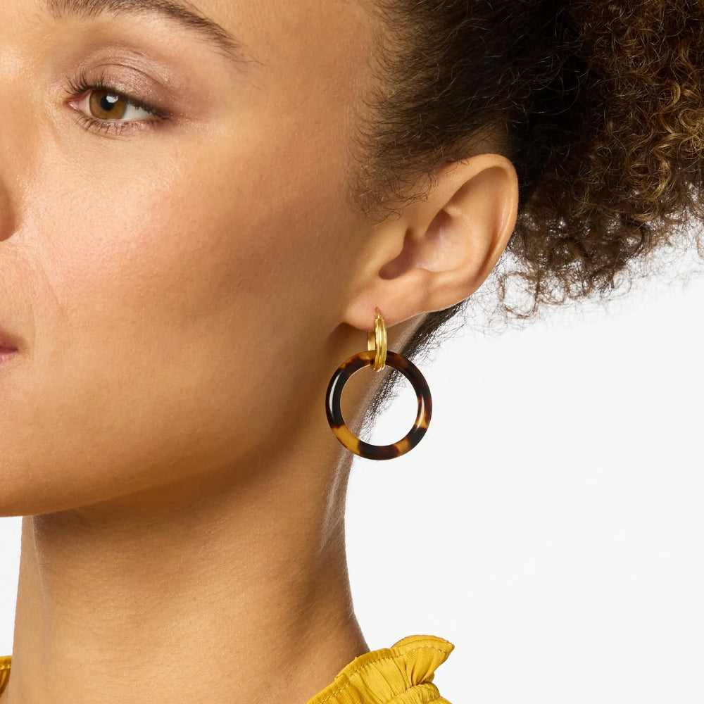 Julie Vos Madison Versatile 6-in-1 Fashion Charm Earrings for Women