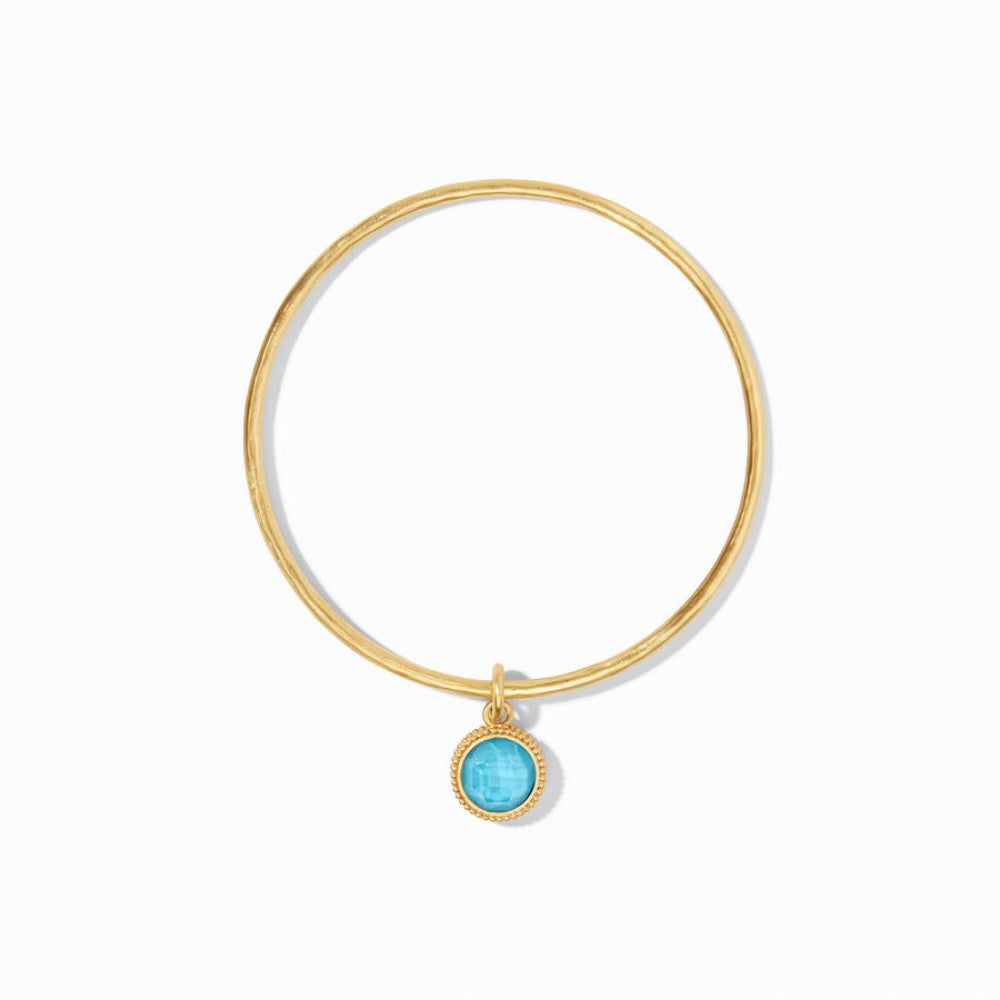 Julie Vos Reversible Fleur-de-Lis Design Bangle Bracelet
