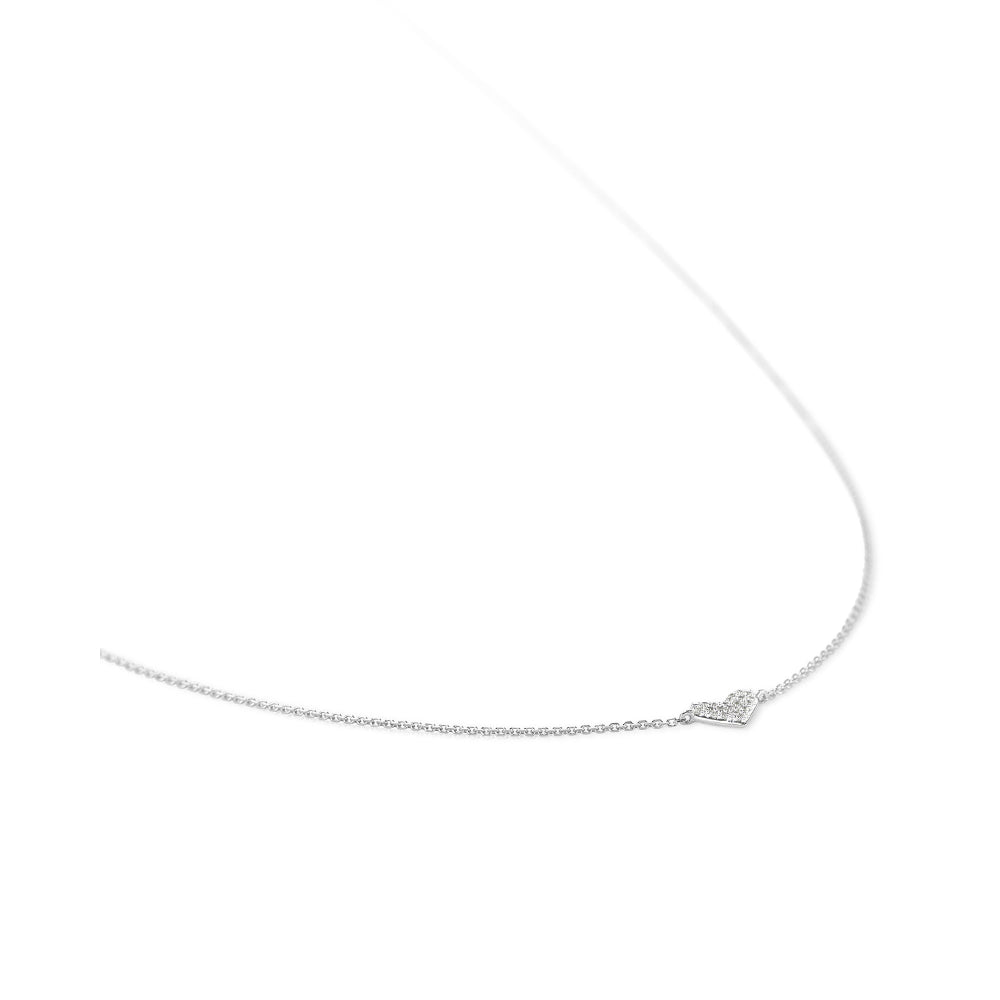 Kendra Scott 14k Gold Heart Pendant Necklace with White Diamonds