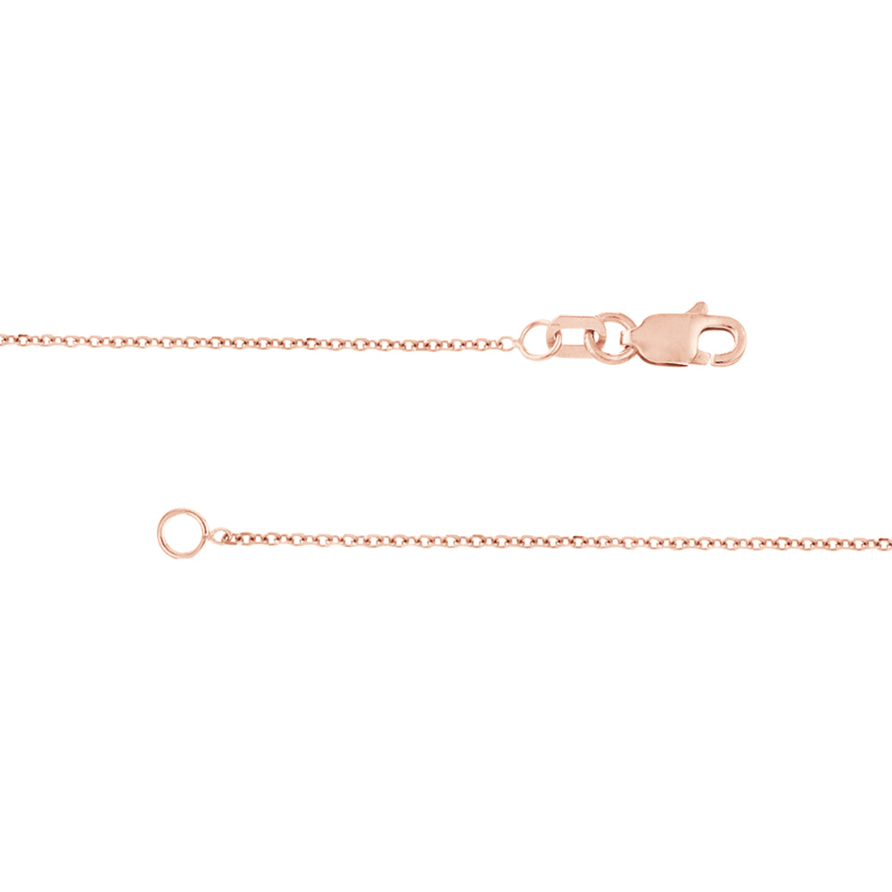 Exquisite 14k Gold Diamond-Cut Cable Chain for Luxury Jewelry Lovers
