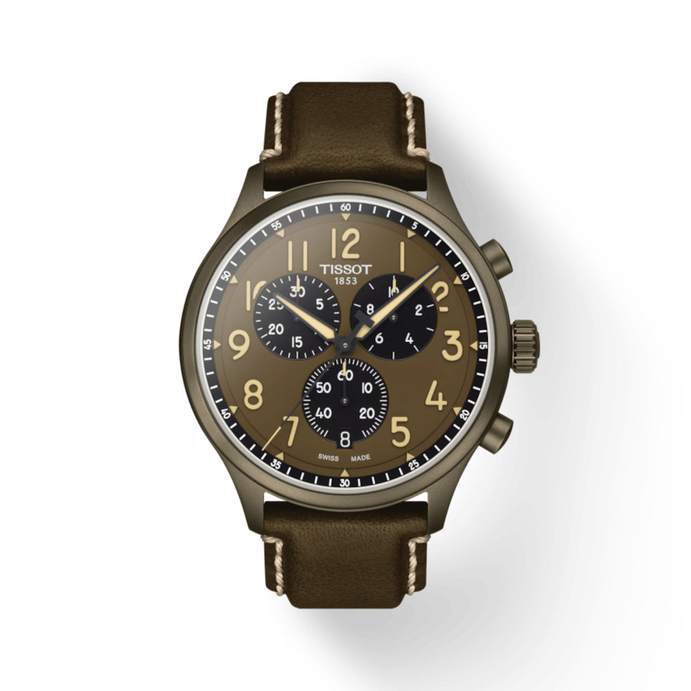 Tissot 45mm XL Classic Quartz Chronograph Sports Watch for Men and Women