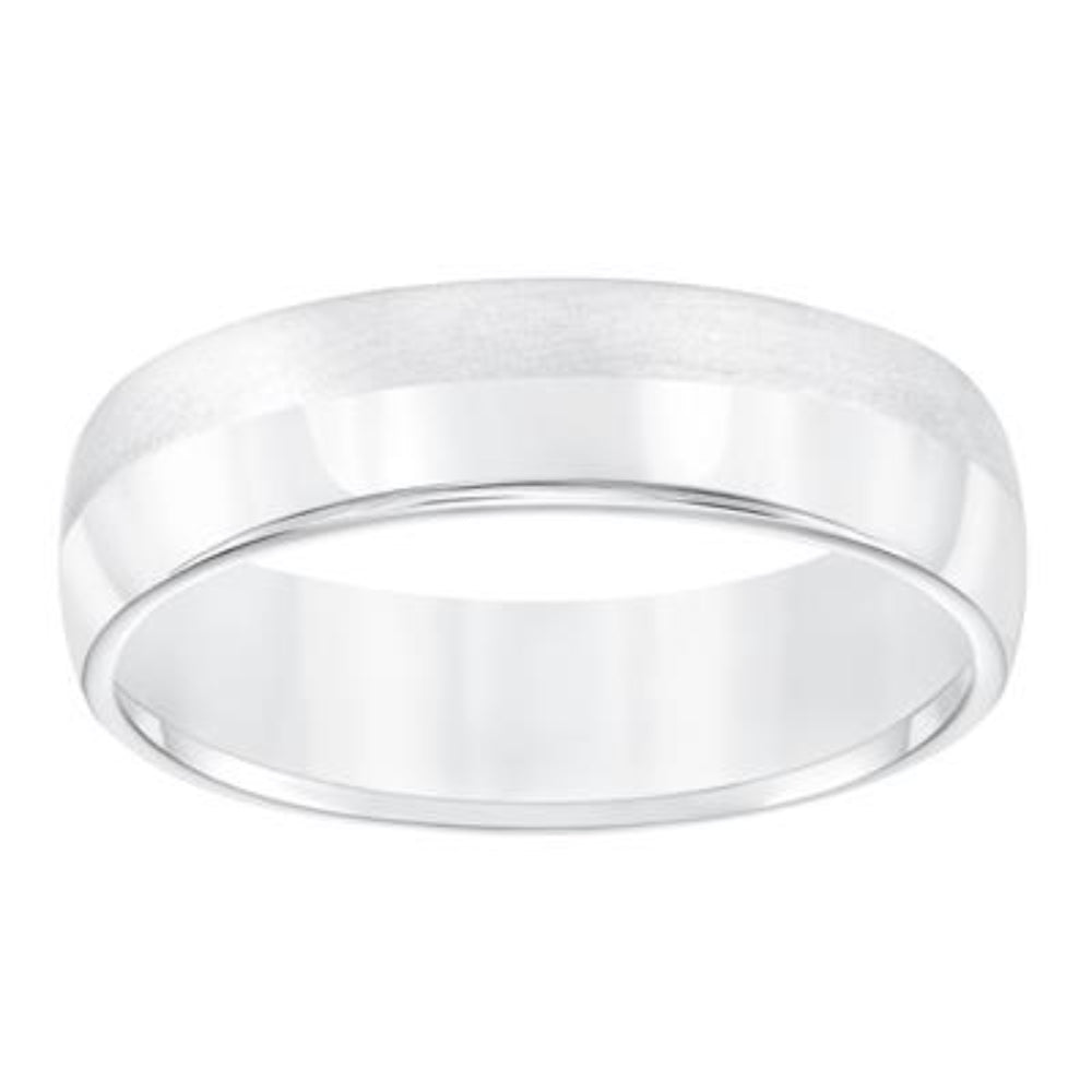 Exquisite 14k Men's Low Dome Carved Wedding Ring for the Modern Groom