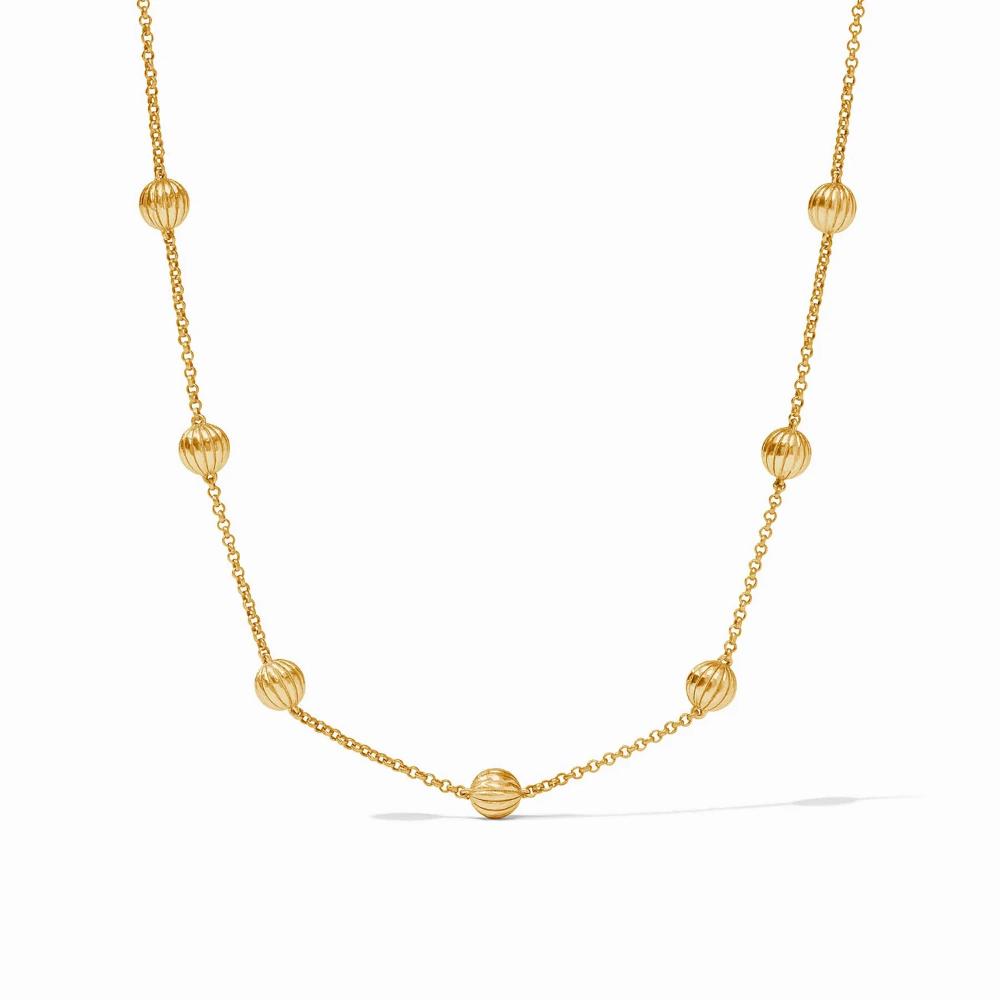 Julie Vos Delicate Cirque Station Style Gold-Plated Necklace for Women