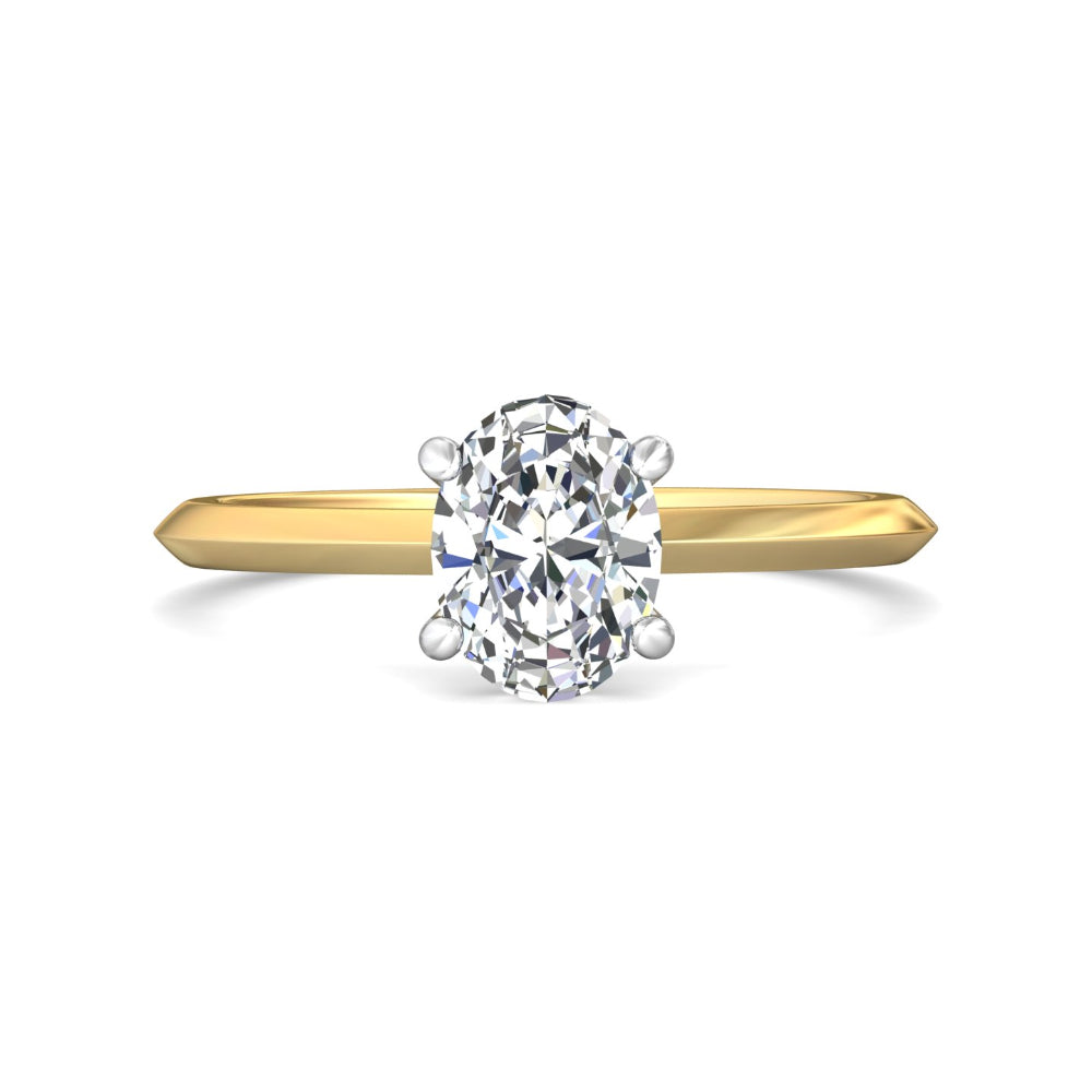 Exquisite Oval Diamond Solitaire Engagement Ring by Martin for a Timeless Proposal