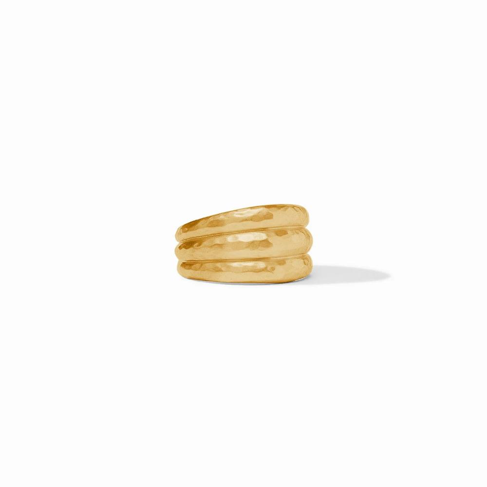 Julie Vos Cirque Style Fluted Golden Ring for Women