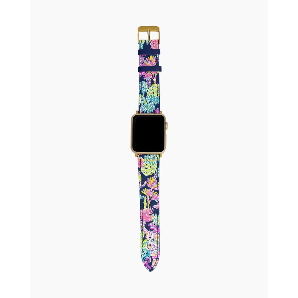 Stylish Lilly Pulitzer Genuine Leather Band for Apple Watch
