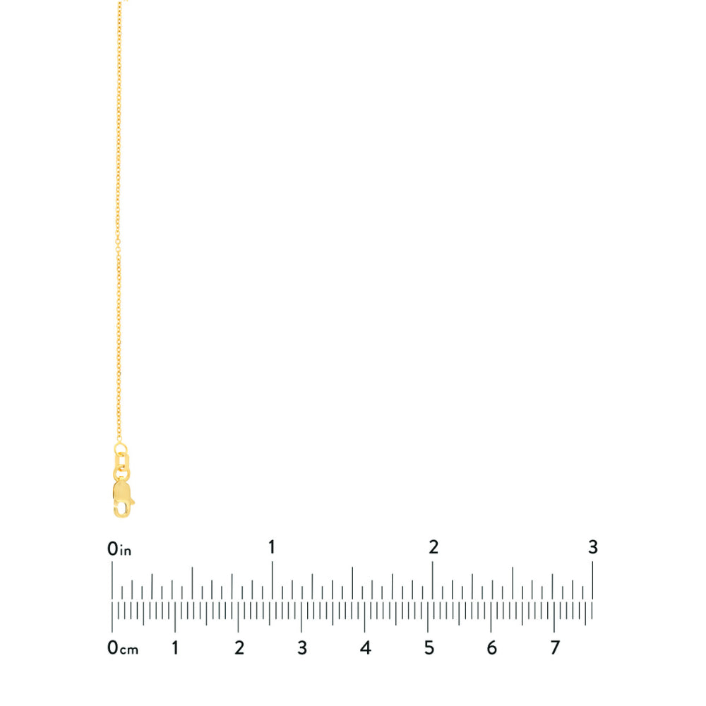 Exquisite 14k Gold Diamond-Cut Cable Chain for Luxury Jewelry Lovers