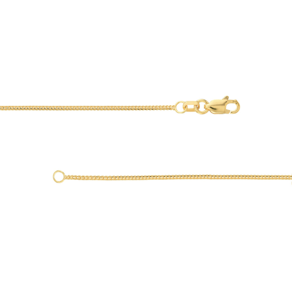 14k Yellow Gold Franco Chain - Elegant and Versatile Jewelry Piece
