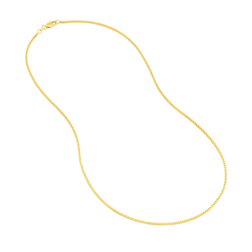 14-karat Yellow Gold 1.2-millimeter Classic Box Chain Necklace
