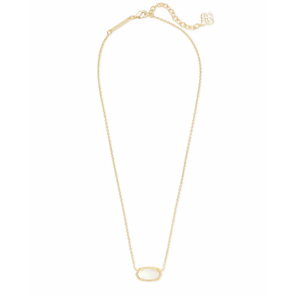 Kendra Scott Elegant Elisa White Kyocera Opal Pendant Necklace for Women