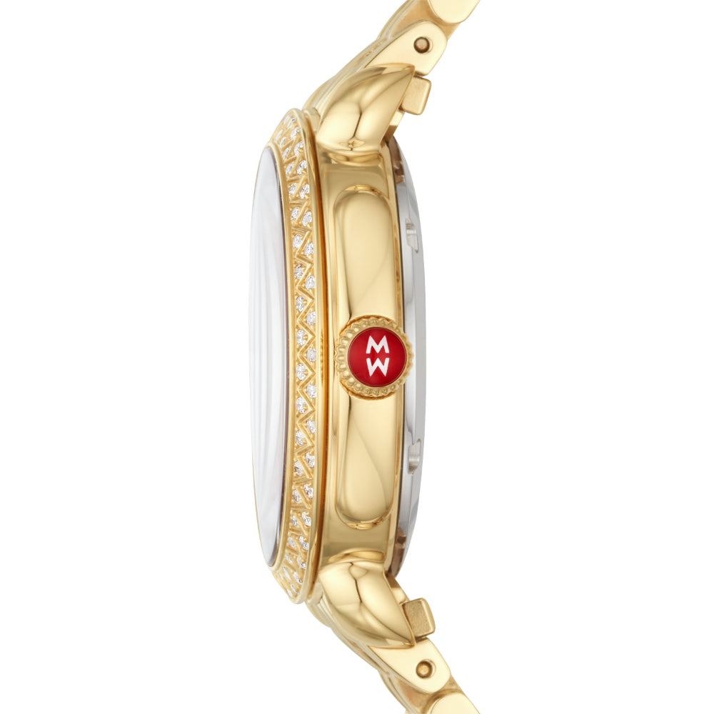 Michele Sidney Stylish Classic Gold-Tone Women's Wristwatch