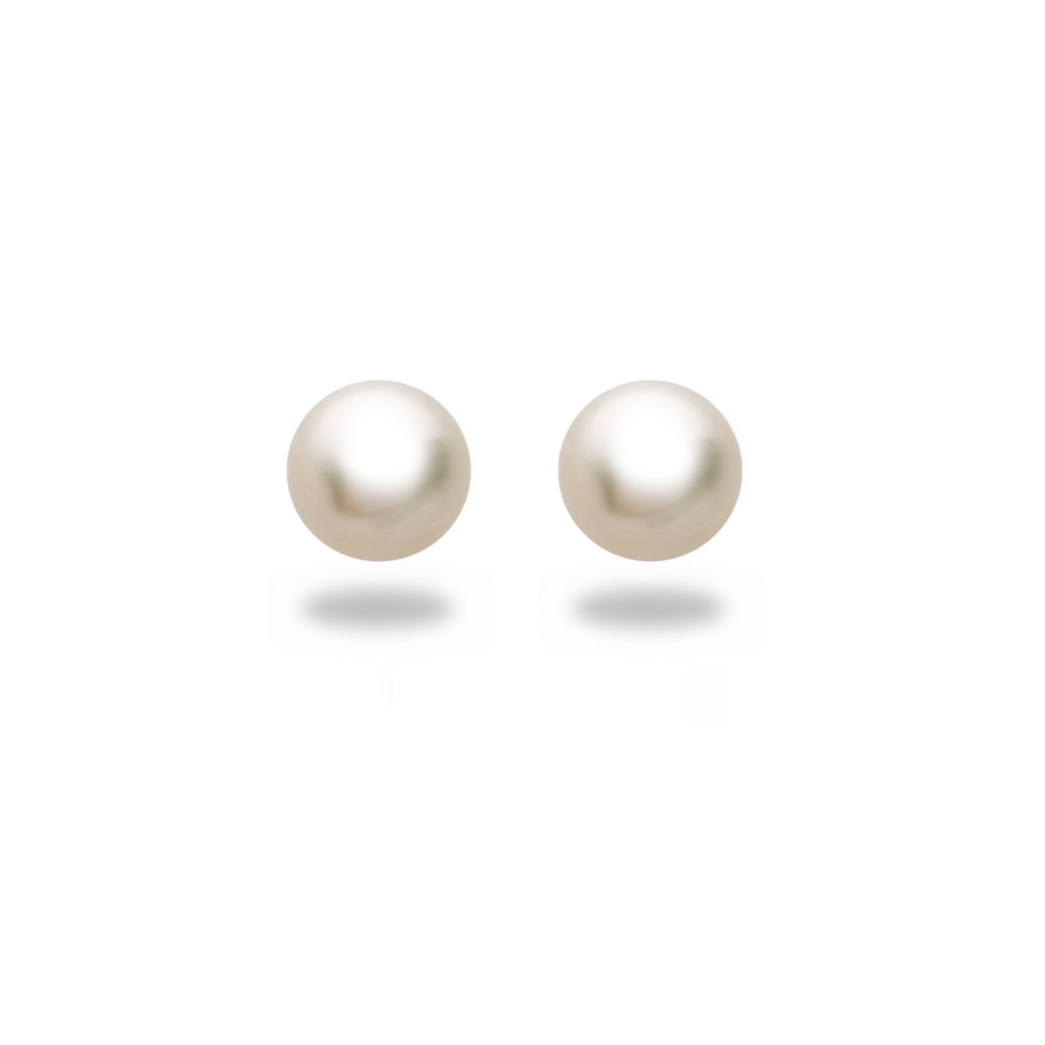 Tara Akoya Cultured Pearl Stud Earrings for Women, Set in 14k Gold