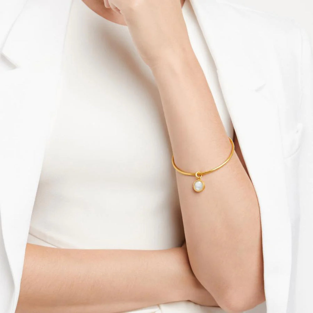Julie Vos Reversible Fleur-de-Lis Design Bangle Bracelet