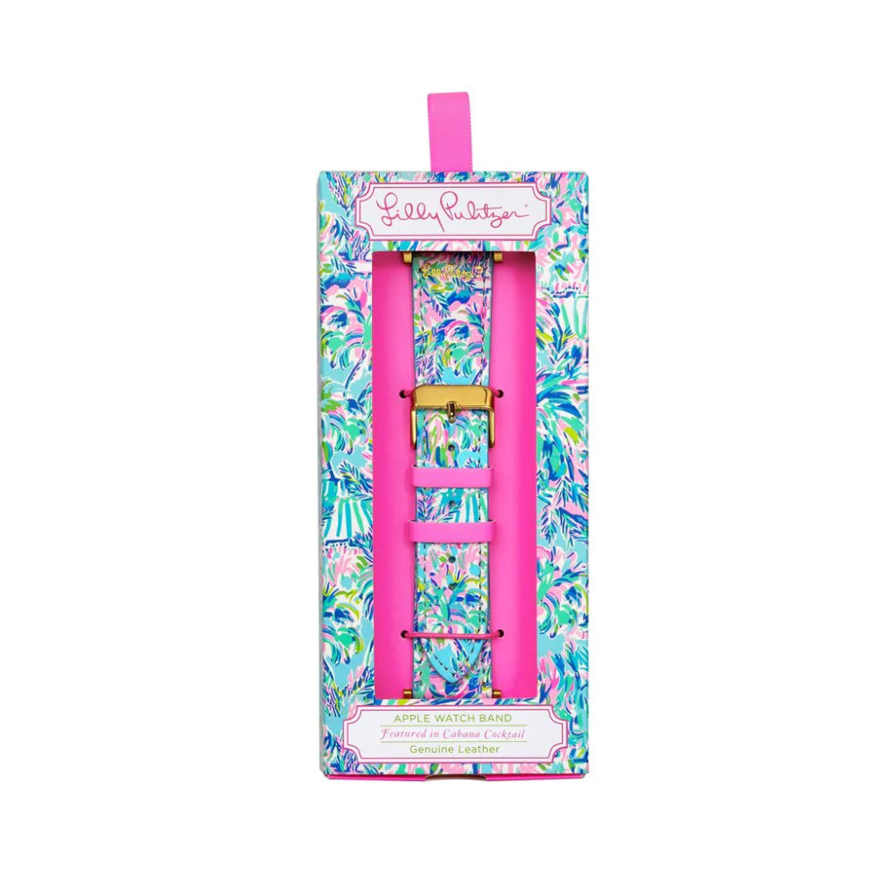 Stylish Lilly Pulitzer Genuine Leather Band for Apple Watch