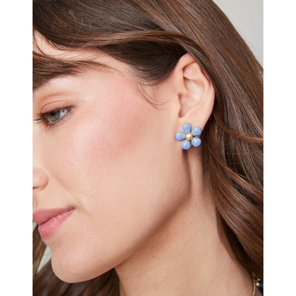 Spartina Blue/Green Sweet Song Resin Earrings Set (2 Pairs) with 18kt Matte Gold Plating