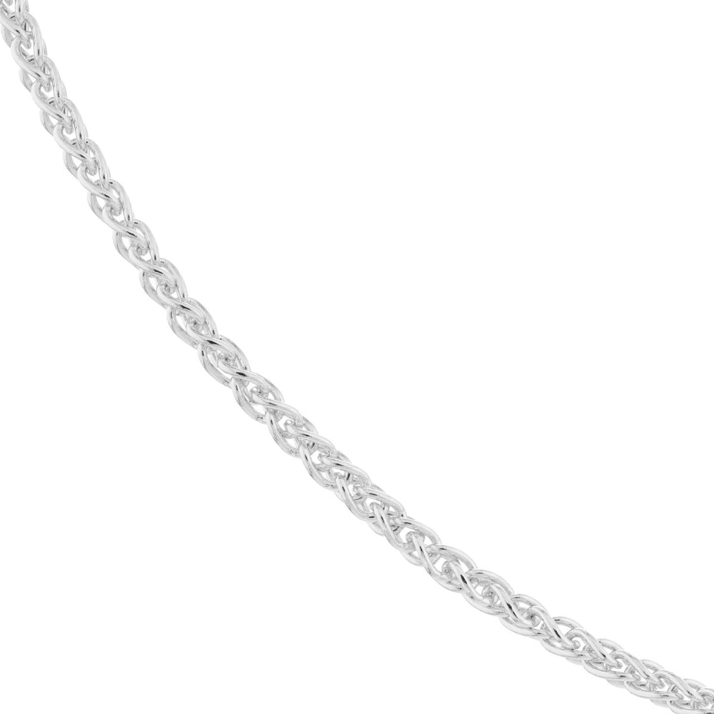14kt White Gold 1.65mm Wheat Chain for Stunning Layering