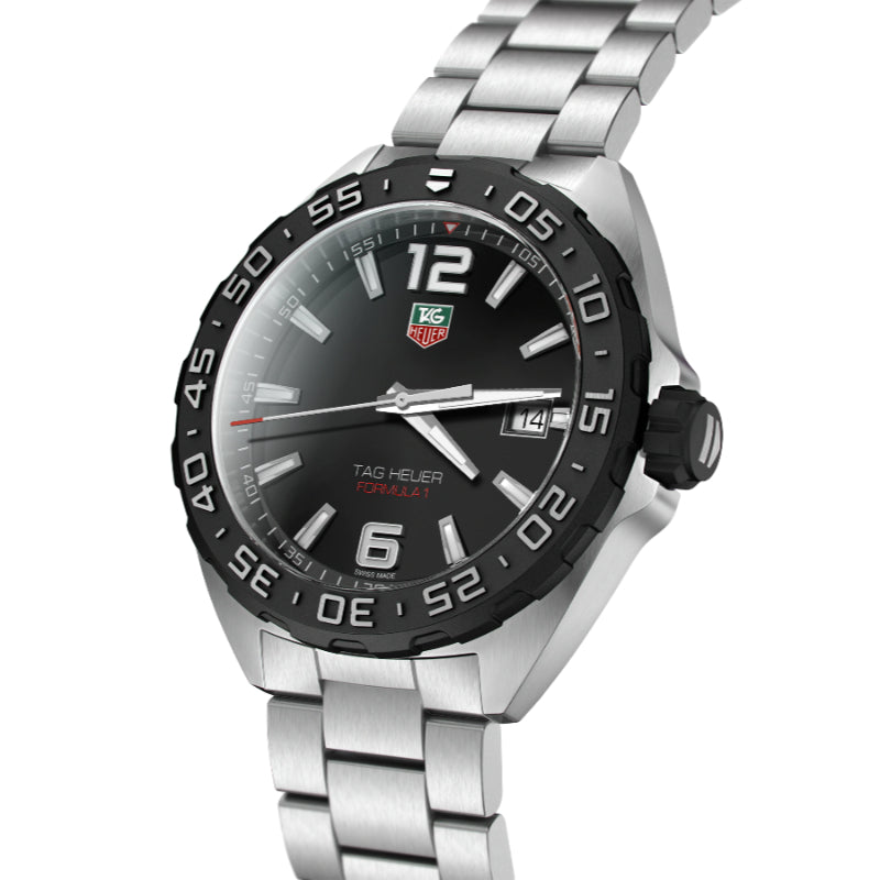Tag Heuer Formula 1 41mm Quartz Motorsport Watch - Black Steel Design