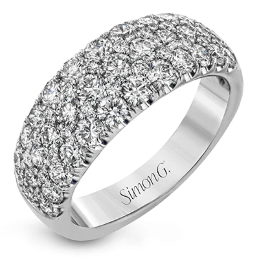 Simon G. Stunning 18k White Gold Diamond Anniversary Band