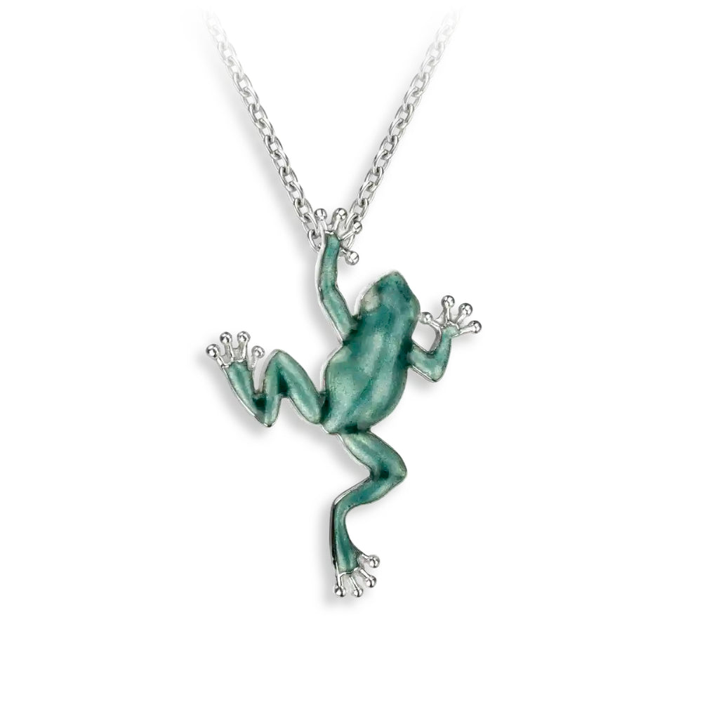 Nicole Barr Green Frog-themed Fashion Necklace for Women