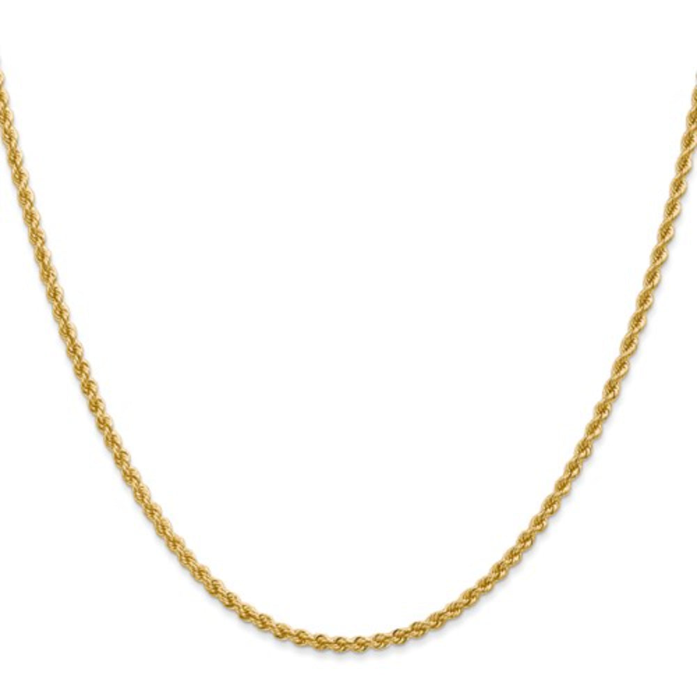 14-karat Gold 2.25-millimeter Rope Style Jewelry Chain
