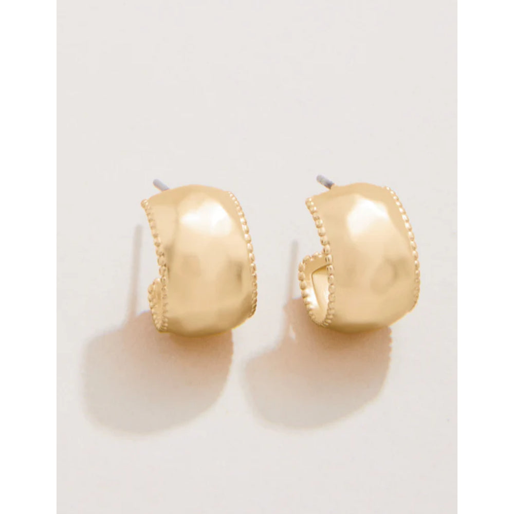 Stylish Spartina Martha Gold-Plated Hoop Earrings for Women