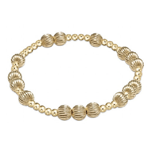 enewton 7.25-inch Extendable Gold 6mm Hope Unwritten Dignity Beaded Bracelet for Women