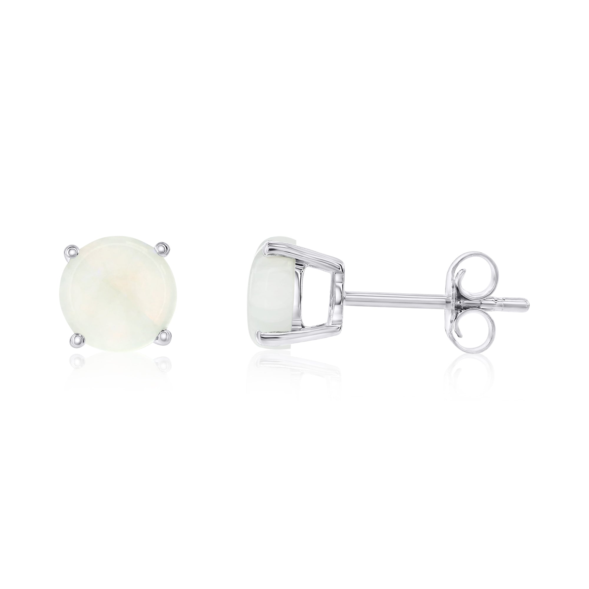 14k Gold Opal Stud Earrings by Smyth Jewelers