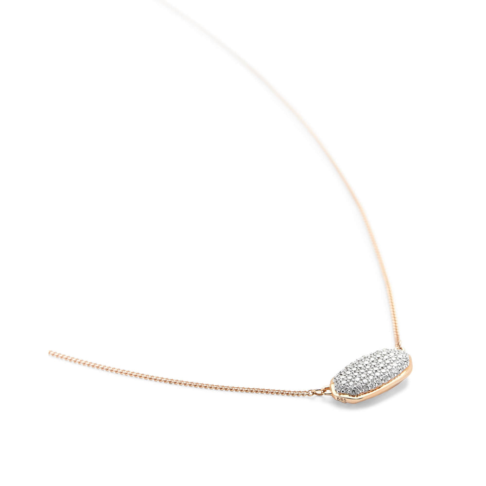 Kendra Scott Elisa 14k Gold Diamond Pendant Necklace with Pave White Diamonds for Timeless Jewelry Statement