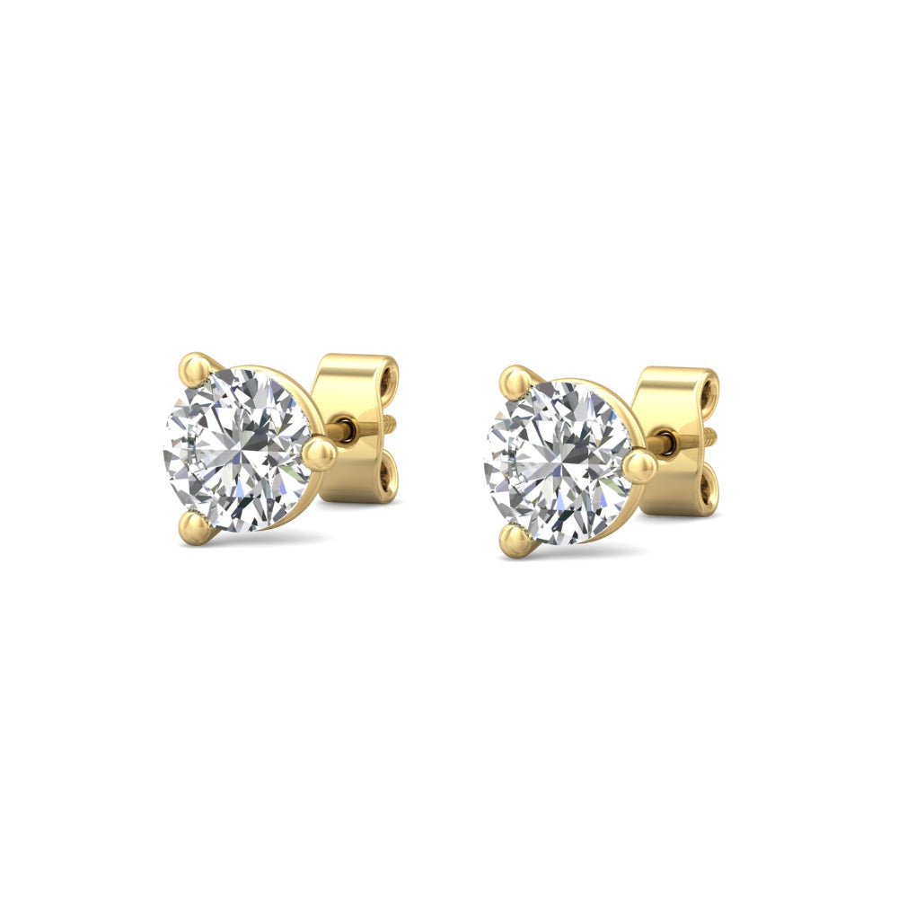 Smyth 18k Gold and Diamond Classic Stud Earrings - Exquisite Jewelry Pieces