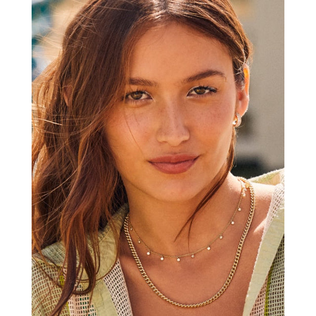 Kendra Scott Stunning Gold Mikki Pave Hoop Earrings for Women