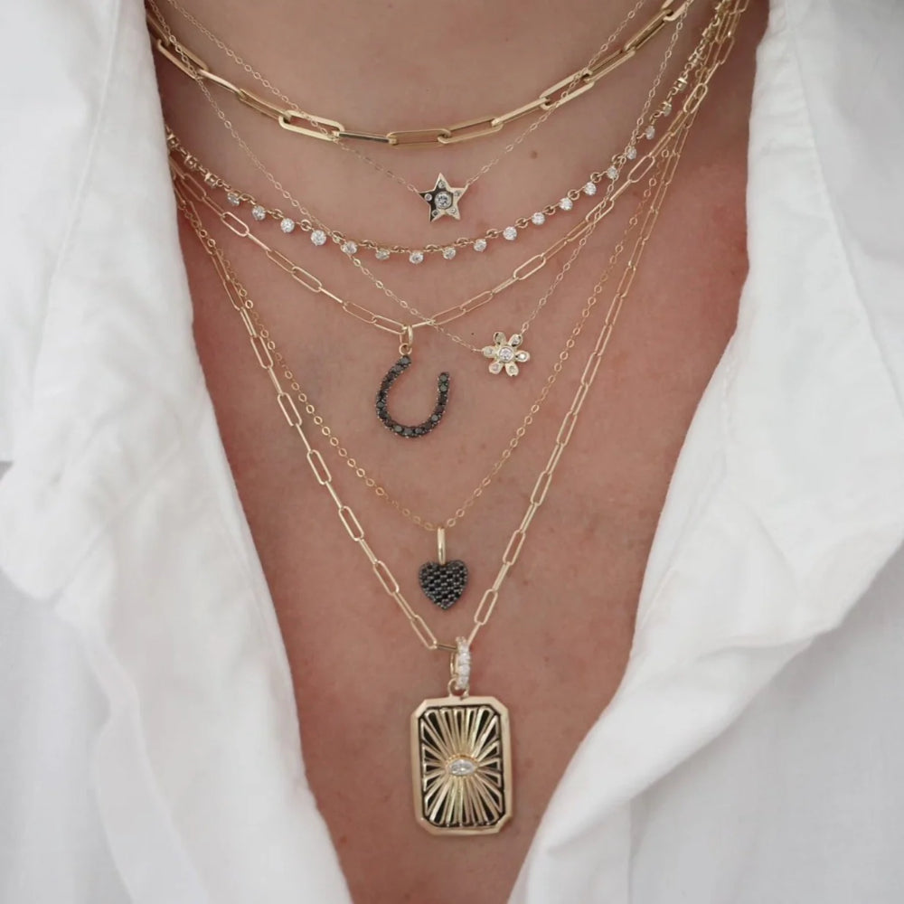 14k Gold 2.48 cts Diamond Adjustable Layering Necklace by Rachel Reid