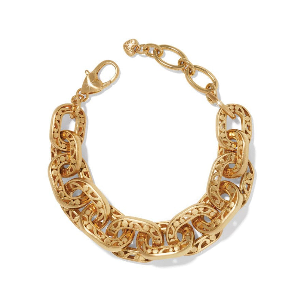 Stylish Brighton Contemporary Linx Gold-Plated Adjustable Bracelet for Women