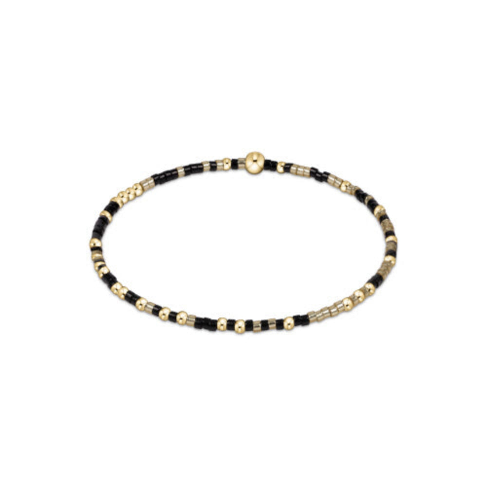 enewton 5.5-inch egirl Gameday Unwritten Hope Bracelet with Gold Luster Onyx Design