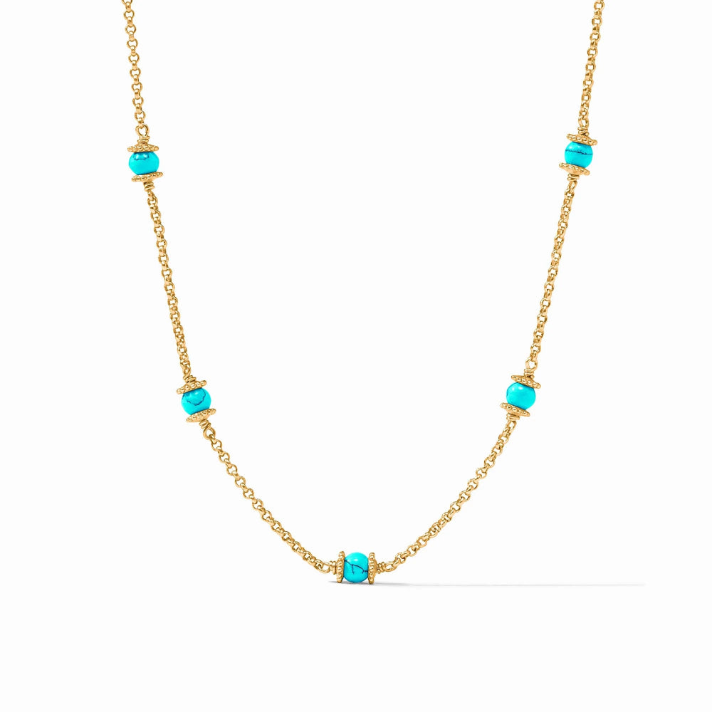 Julie Vos Delicate Hydra Station Necklace with Adjustable Length