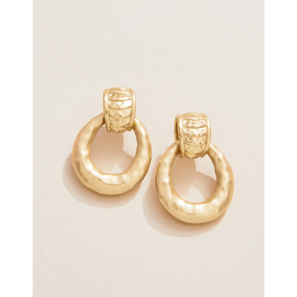 Spartina DeVaul Fashionable Gold-Plated Hoop Earrings for Trendy Look