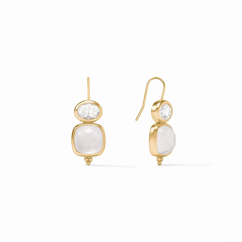 Julie Vos Elegant 24K Gold Plated Kaleidoscope Gemstone Earrings