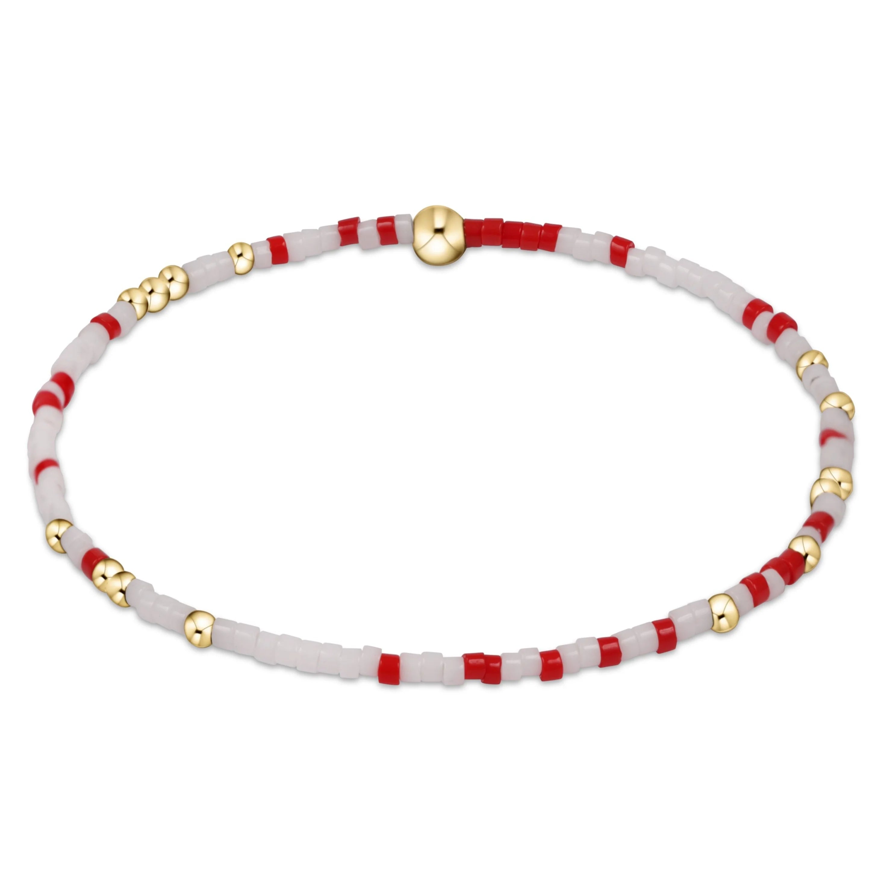 Enewton 5.5-inch egirl Gameday Unwritten Bracelet in Bright Red and White