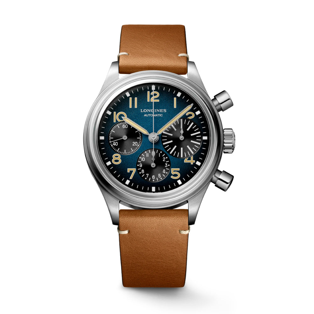Longines Heritage Avigation Bigeye 41mm Automatic Column Wheel Chronograph Wristwatch