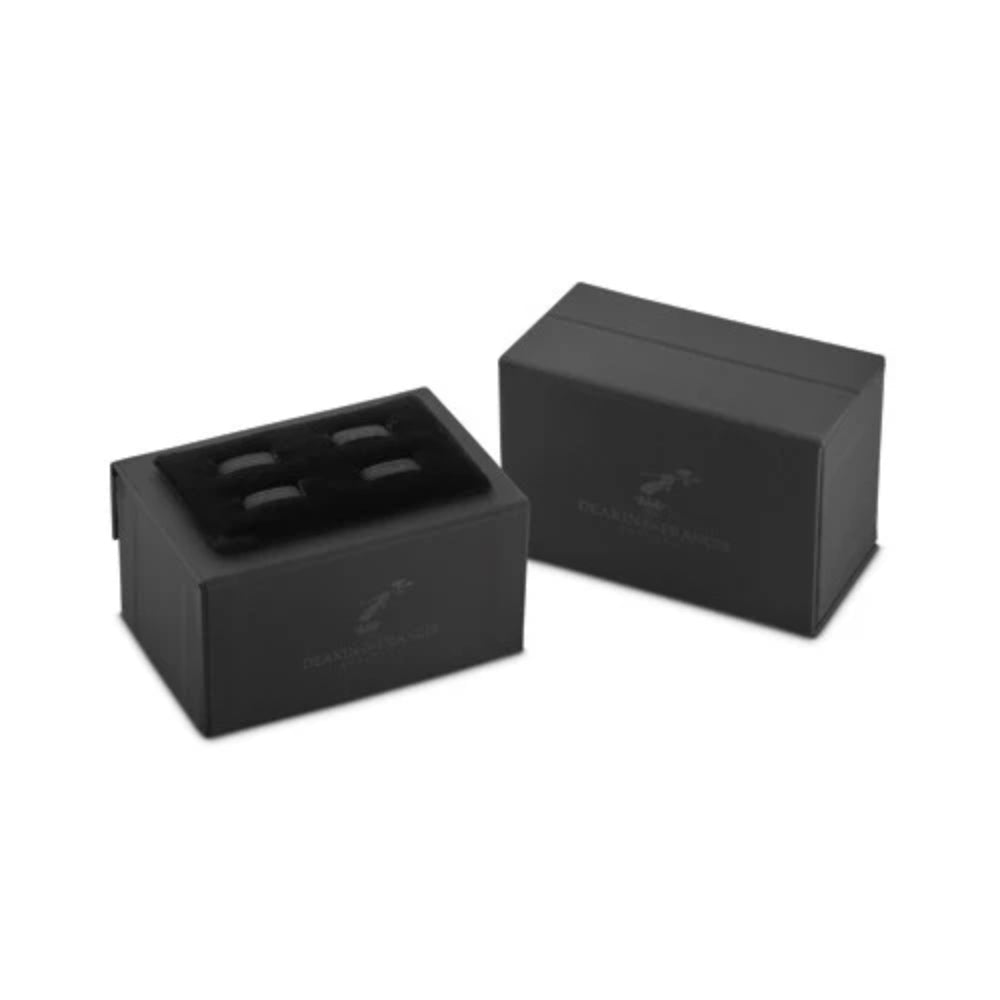 Stylish Octagonal Onyx Cufflinks for a Retro - Sophisticated Look
